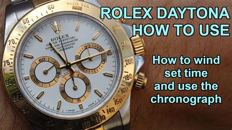 how to use rolex daytona